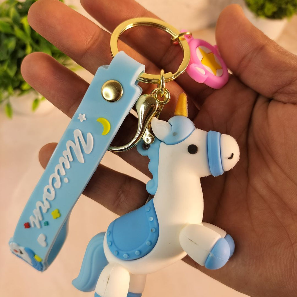 3D Unicorn Keychain