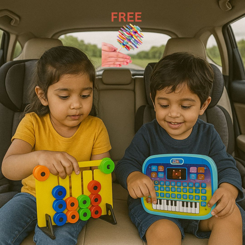 BUY 2 GET 1 FREE Combo: Think Slide and Smart Play Keyboard [Candy Flower Toy (FREE)]