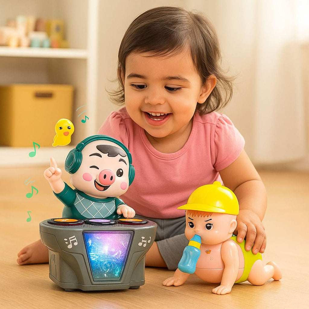 2 in 1 Combo: Fun Bash Toy and Little Mover Toy