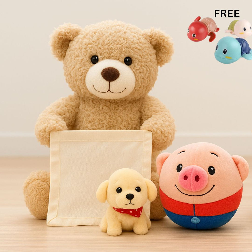 BUY 3 GET 1 FREE Combo: Joyful Jogs Pup + Dancing & Singing Piglet + Playtime Bear (Rechargable)  [Swim pet (Free)]