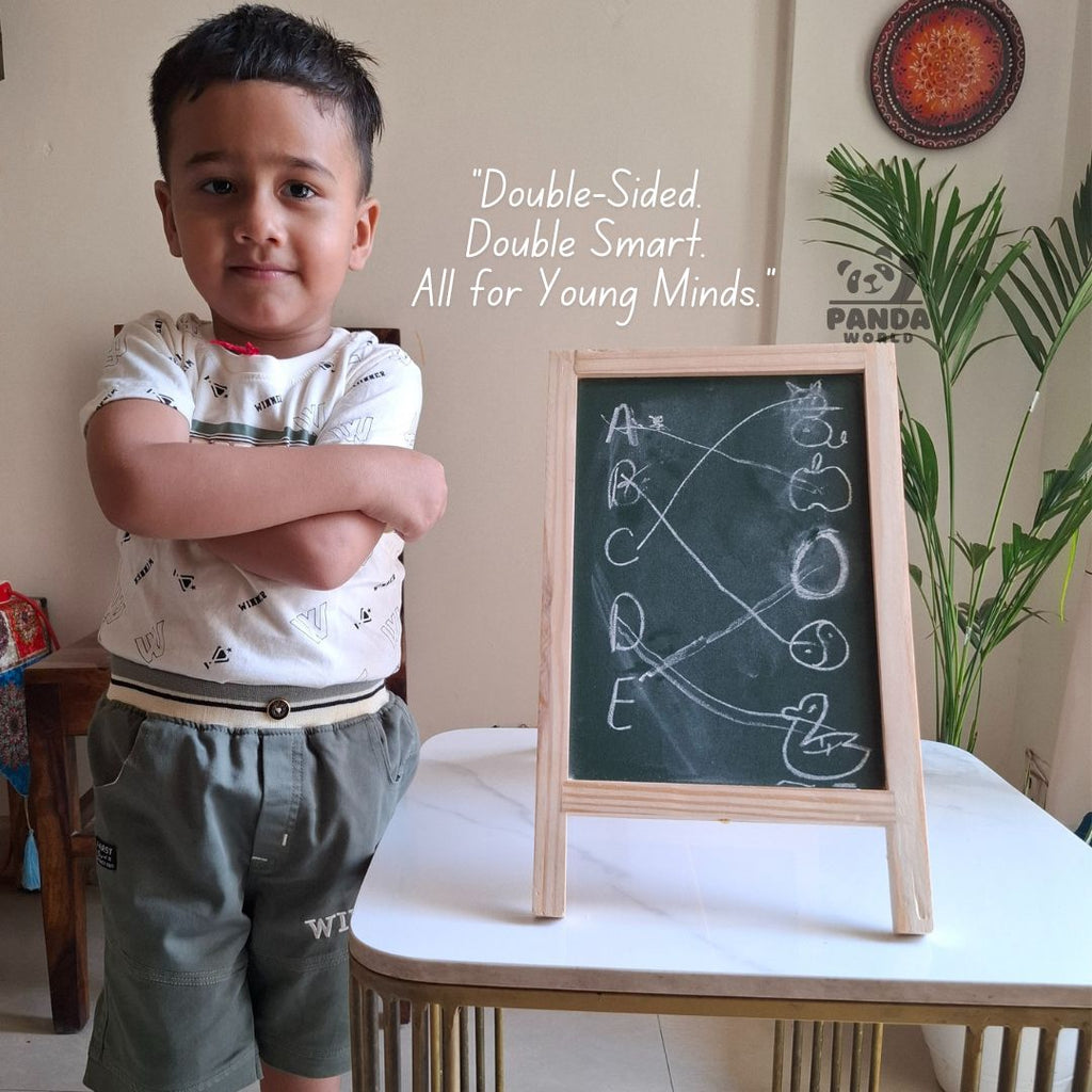 Double-Sided Learning Board (Marker and Chalks Included)